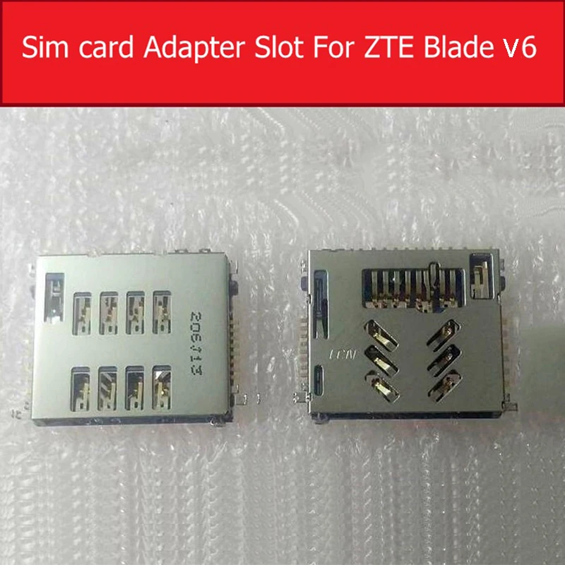 

Genuine Sim Card Tray Slot For ZTE Blade V6 SIM Card Reader Holder Socket Connector Replacement Repair Parts