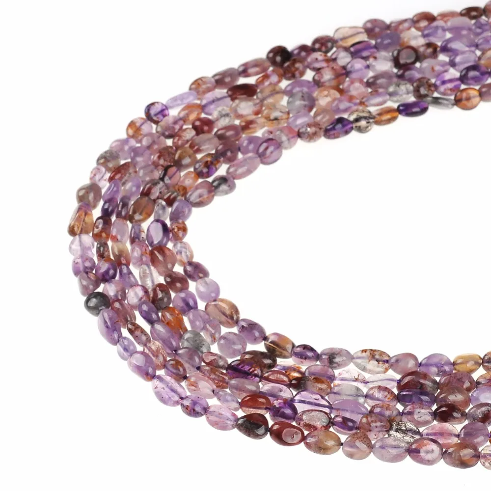 

AAA Nature stone Tanzanites Beads Purple Quartzs Rutilated carnelian Gravel Chips beads For DIY Necklace Bracelet Jewelry Making