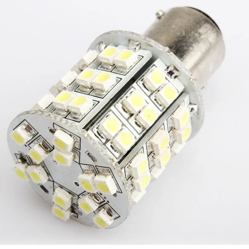 2 шт./компл. T25 60 SMD светодиодный светильник стоп сигнал поворотный фонарь чистый