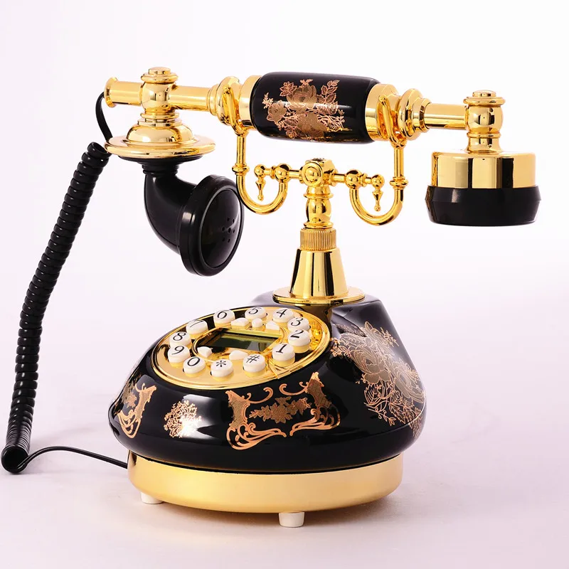 

Ceramic antique telephone craft telephone antique caller ID phone call European retro phone