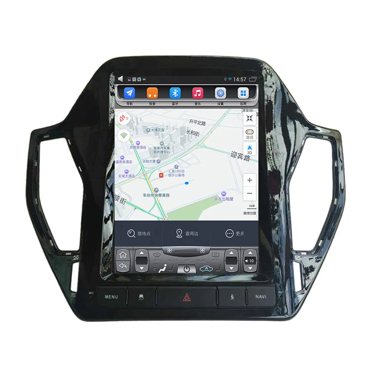 Новый вертикальный сенсорный экран Tesla Santa Fe XEV260 2014 дюйма Android GPS-навигация видео