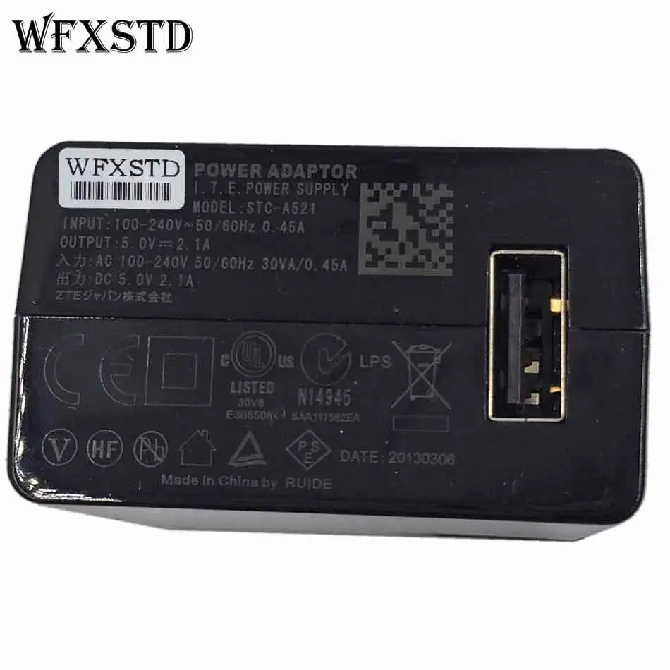Новый AC мощность 5 В 2.1A STC A521 адаптер зарядное устройство для zte V55 V66 T98 V71A V71B V11 Tab10
