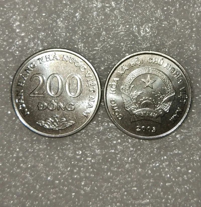 Вьетнам 200 Dong Coin edition Азия мир страны для коллекции 100% настоящие и оригинальные