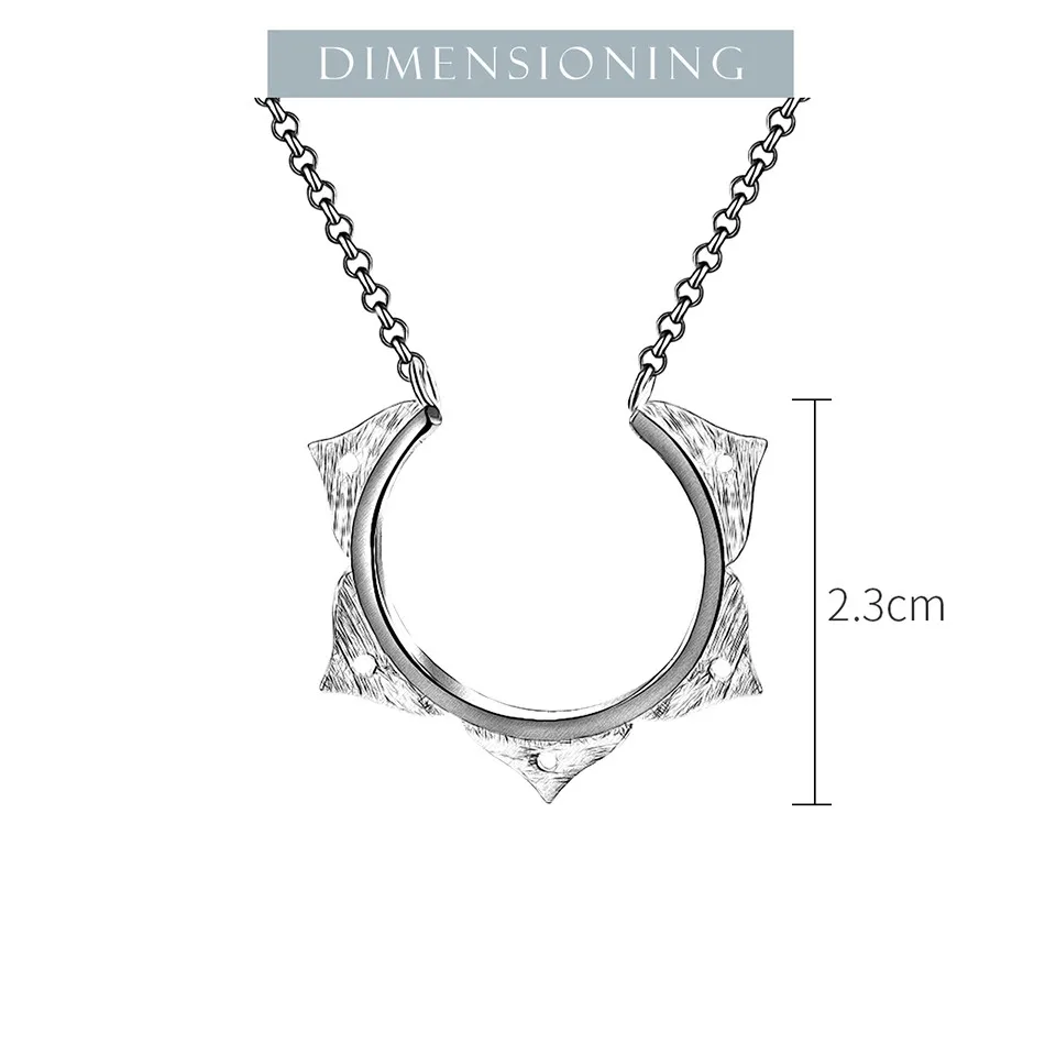 Lotus Fun Real 925 Sterling Silver Handmade Designer Fine Jewelry Creative Minimalist Lotus Flower Necklace for Women