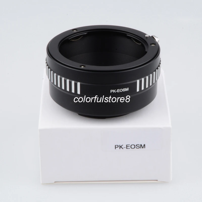 For PK-EOSM Lens Adapter Ring Pentax Mount Lenses to Canon EOSM EOS-M EOS M EF-M EFM Mirrorless Micro Camera Body | Электроника