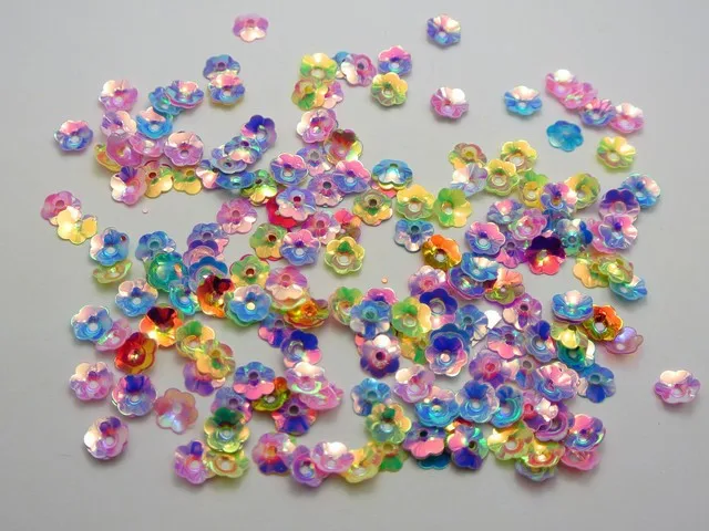 2000 разноцветные чашки цветов свободные блестки пайетки 8 мм шитье Свадебное