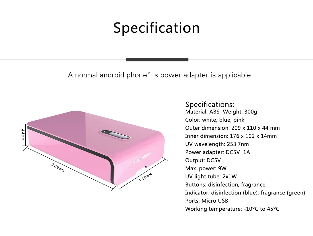 UV Light Muilti функциональный стерилизатор с ароматерапевтическим диффузором дезинфицирующее средство портативный для смартфонов Smartwatch