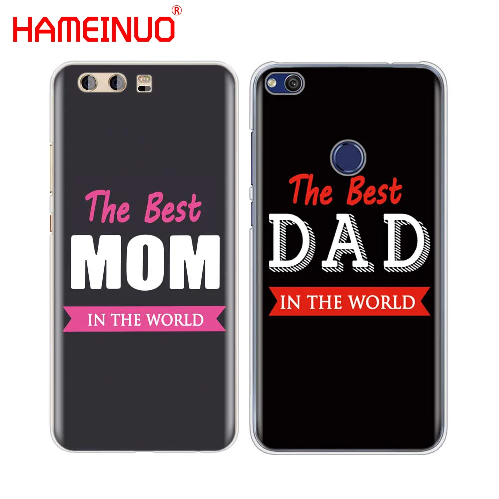 HAMEINUO чехол для телефона с изображением лучшей мамы папы huawei Ascend P7 P8 P9 P10 lite plus G8 G7