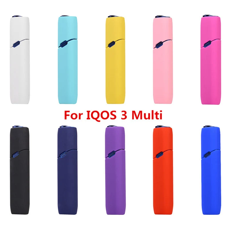 Стиль Черный Белый силиконовый чехол для IQOS 3,0 мульти электронная сигарета полный защитный чехол