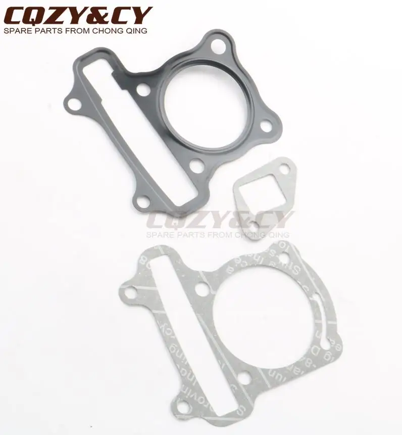 80cc Cylinder gasket Скутер 80cc 47 мм Большой Диаметр цилиндра комплект& поршневой комплект& прокладка цилиндра для PEUGEOT Kisbee 50 V-Clic 50cc 4T - Цвет: 80cc Cylinder gasket