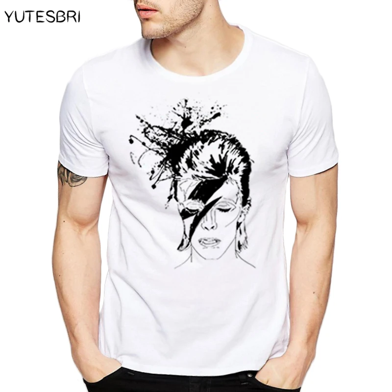 Фото Всемирно известные певцы Давид Боуи мужская и женская футболка Классическая