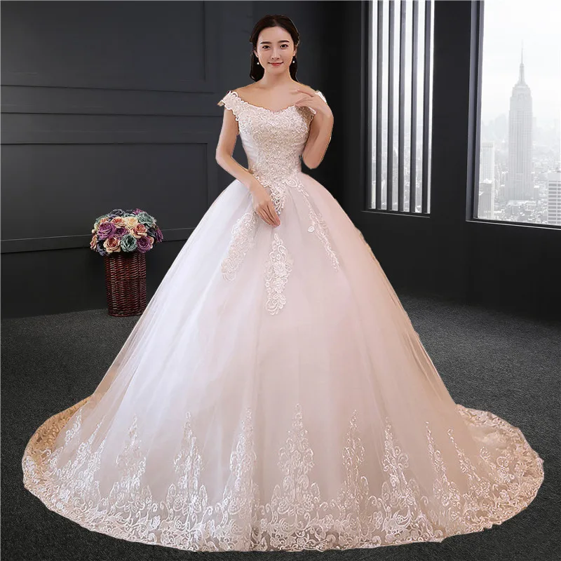 

Gorgeous Ball Gown Wedding Dress With Lace Vestido De Novia Princesa Vintage Wedding Dresses Real Image Bridal Gown