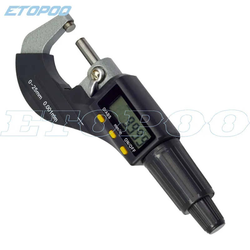 digital micrometer 0-25 мм Электронный микрометр головка дюйма/метрическое преобразование 0,0000" Разрешение цифровой толщина микрометра Калибр - Цвет: digital micrometer