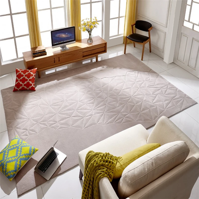 Шерстяной 3D ковер ручной работы с гравировкой для гостиной из новозеландской