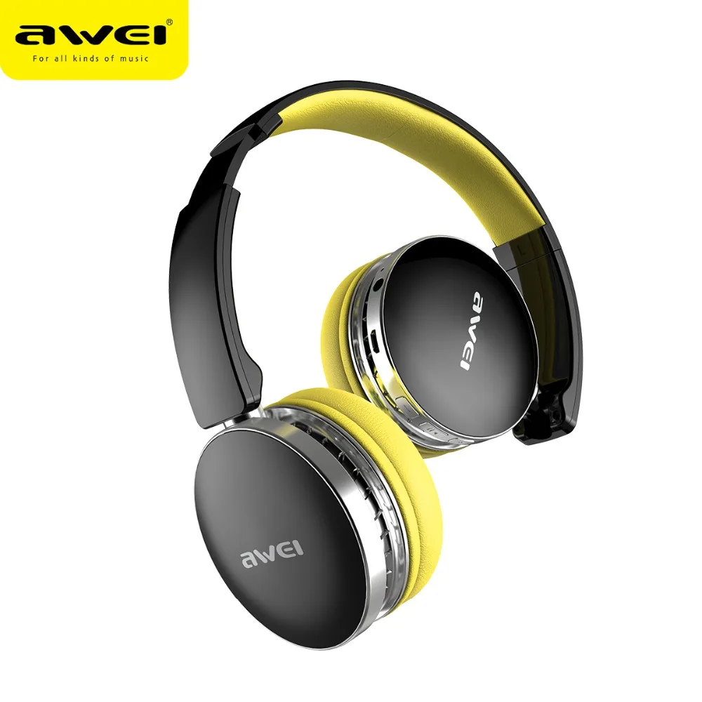 Складные Hi Fi стереонаушники AWEI A500BL с Bluetooth беспроводные наушники Спортивная