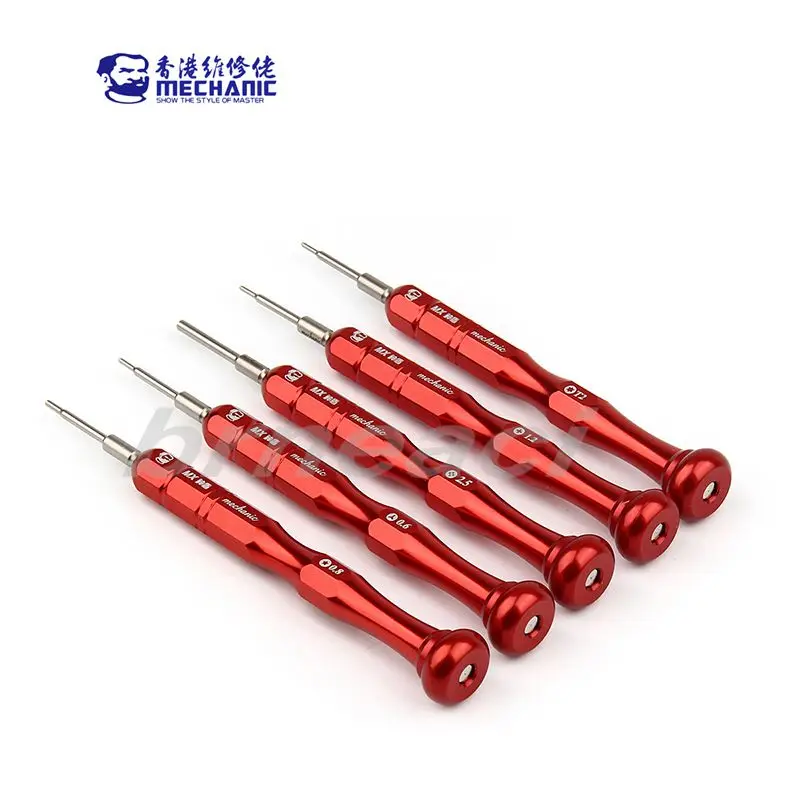 MECHANIC 5 в 1 6 Набор отверток для ремонта iPhone MX T2.0 Phillips1.2 2 Torx0.8 y0.6 последний 3D