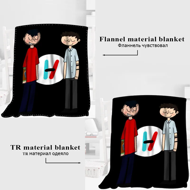 Miglior Custom Ventuno Piloti Coperta TR/Panno Morbido Della Flanella Coperta Di Tessuto Decorazione Di Nuovo Anno Caldo E Confortevole Super Soft Camera Da Letto