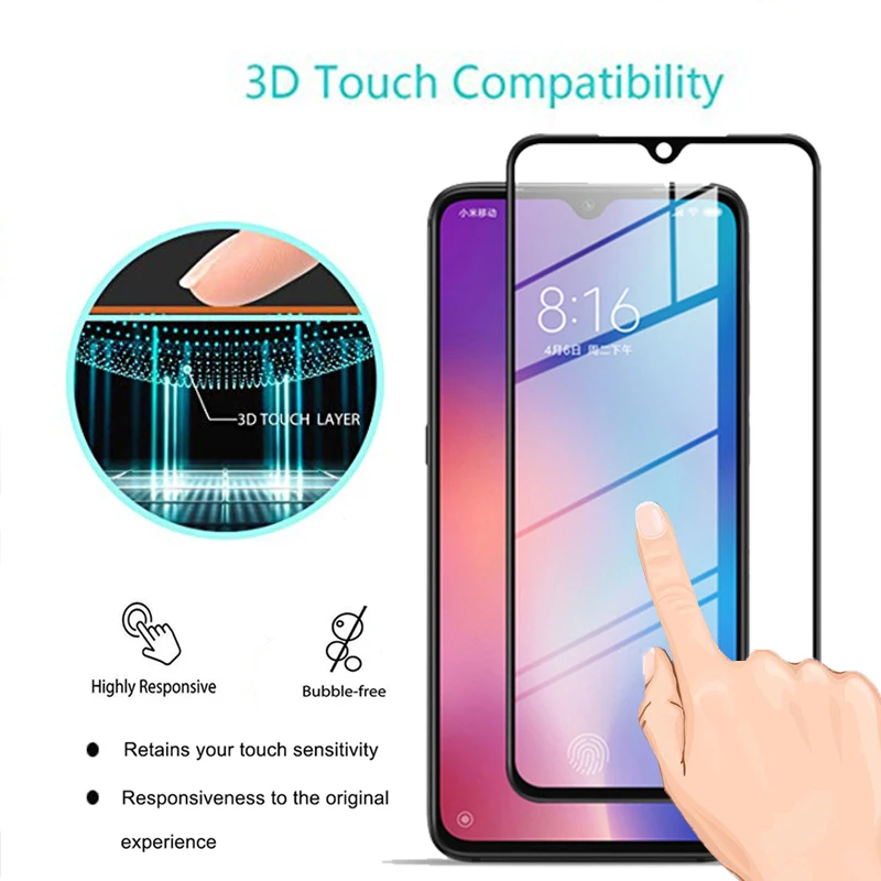 Закаленное стекло для Xiaomi mi 9 м i9 экран полное покрытие стекло Ksio mi Sio mi 9 cam лист защитная Glas пленка tremp tempe