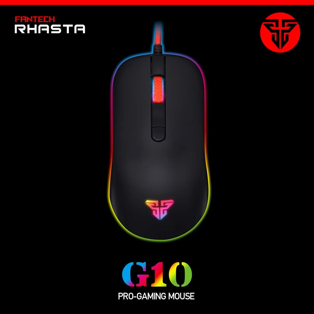 Профессиональная Проводная игровая мышь Fantech G10 DPI 800 2400 USB для ПК ноутбука
