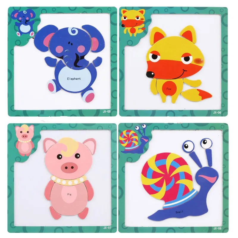 Многофункциональный деревянный Игрушечные лошадки Образовательные магнитные