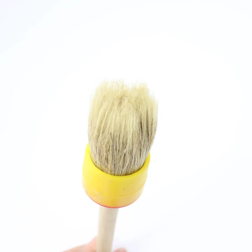 Car Cleaning Tool Natural Boar Hair Detailing Brushes Set For Interior Gap Rims Dashboard Wheel Air Vent Trim | Автомобили и