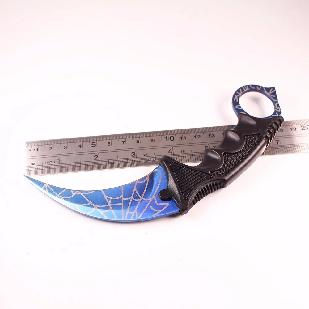 CS Cold csgo Karambit нож с фиксированным лезвием нож счетчика удара острый из нержавеющей стали походные охотничьи ножи для выживания с крышкой