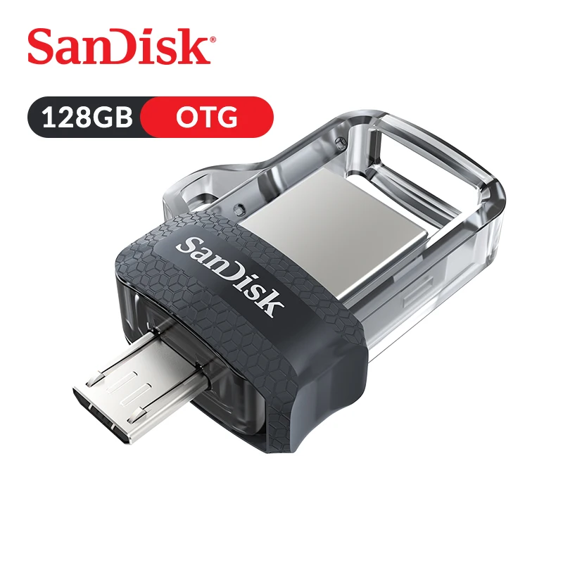Двойной Флеш накопитель SanDisk USB флэш Ultra Dual 3 0 с эффектом приближения c зарядкой micro