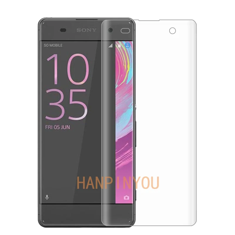 Ультратонкое изогнутое Полноразмерное закаленное защитное стекло 9H для Sony Xperia XA