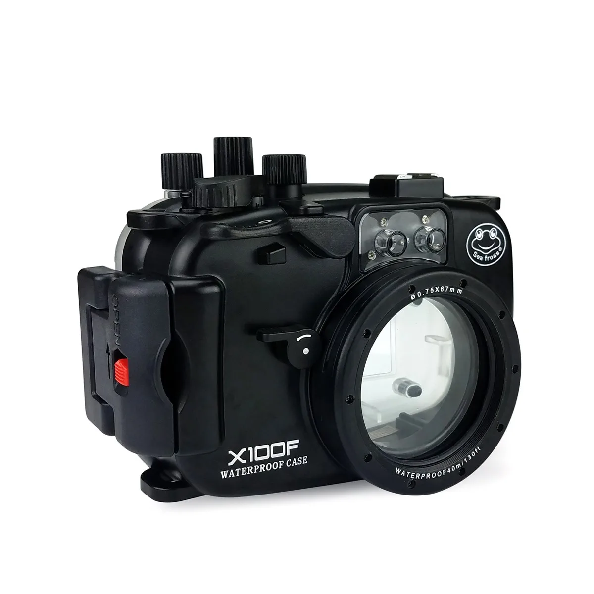 Водонепроницаемый чехол Seafrogs для камеры Fujifilm X100F подводной Fuji 40 м/130 футов|Сумки