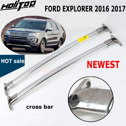 Гарантия качества! Для Ford Explorer багажник на крышу поперечный брус, перекрещенная балка на крышу, 304 нержавеющая сталь, настоящий мощный