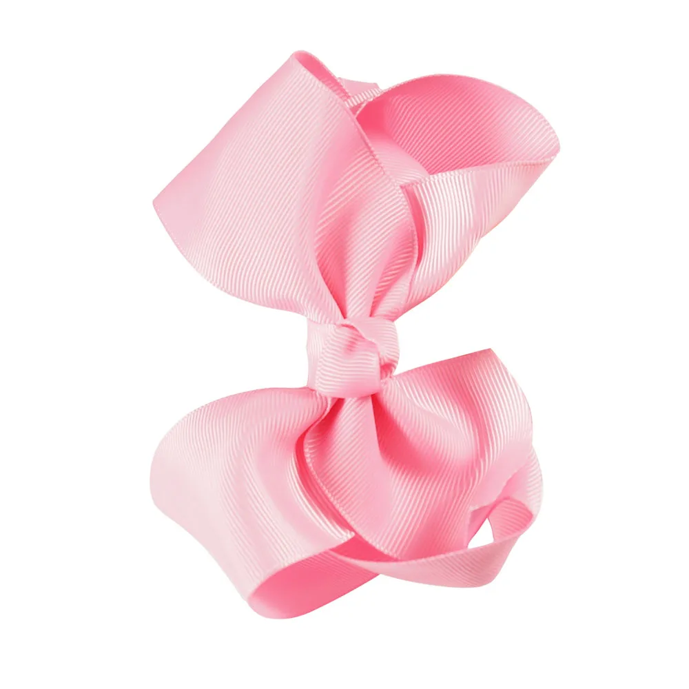 Однотонные Ленточные банты CN 10 шт./лот для девочек повязки волос с зубцами бутик