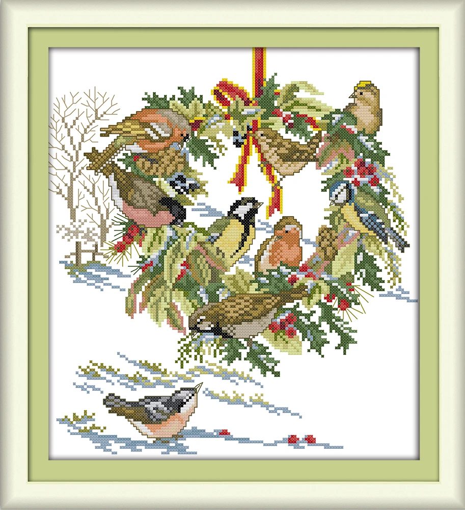 Рукоделие вышивка крестиком своими руками наборы для вышивки СВАДЕБНЫЕ ПТИЦЫ
