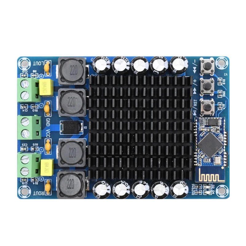 TDA7498 HD Bluetooth усилитель плата высокой мощности Цифровой усилитель аудио усилитель двухканальный модуль 2*100 Вт DC12-24V DIY AMP
