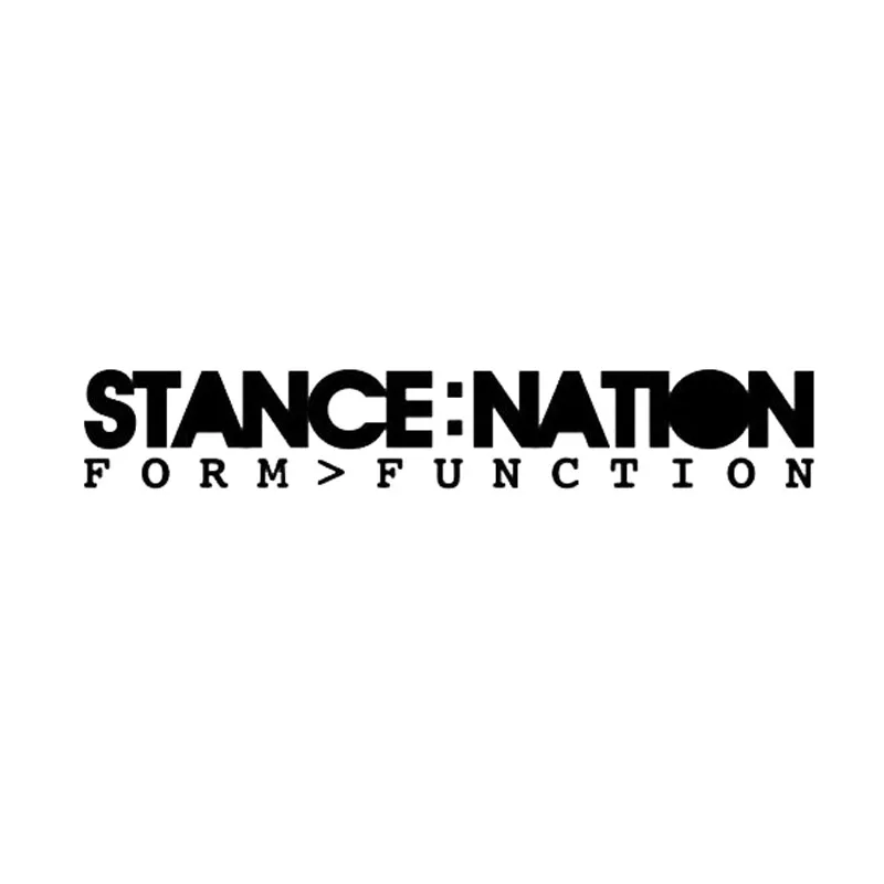 Наклейка на окно автомобиля STANCE NATION 20 5 х3 4 см оригинальные Стикеры для стилизации