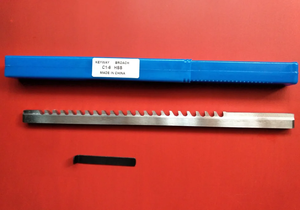 HSS 6 мм C1 Keyway Broach метрический размер + Shim Режущий инструмент для ЧПУ маршрутизатора