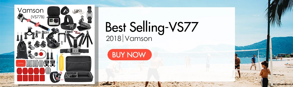 Vamson для Gopro 7 6 5 набор аксессуаров водонепроницаемый корпус защитный чехол монопод для Gopro hero 6 5 Спортивная камера Vamson VS10