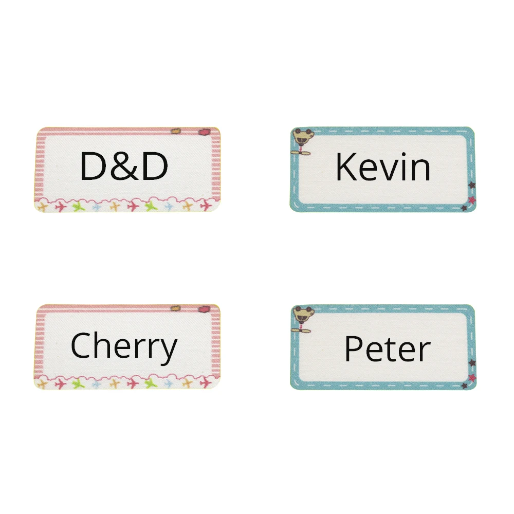 Маркер тегов для одежды из мультфильма стираемый Железный с именем набор детей