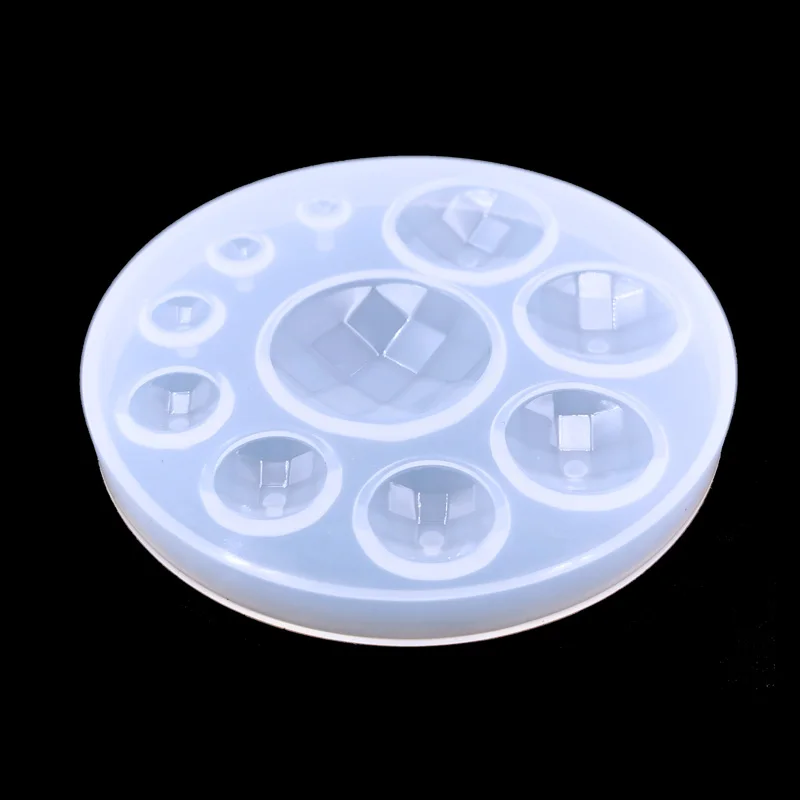 DIY время драгоценный камень зеркало кристалл силиконовая форма оснащена нижней