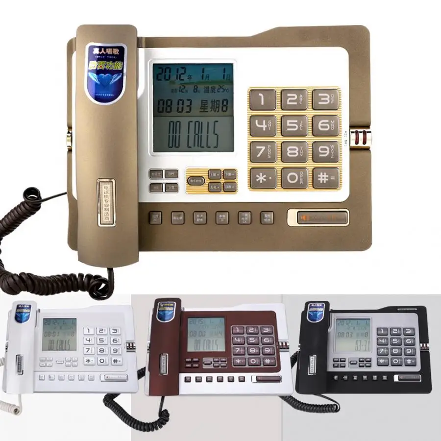 Стационарный телефон G026 музыкальная система FSK/DTMF стационарный настольный