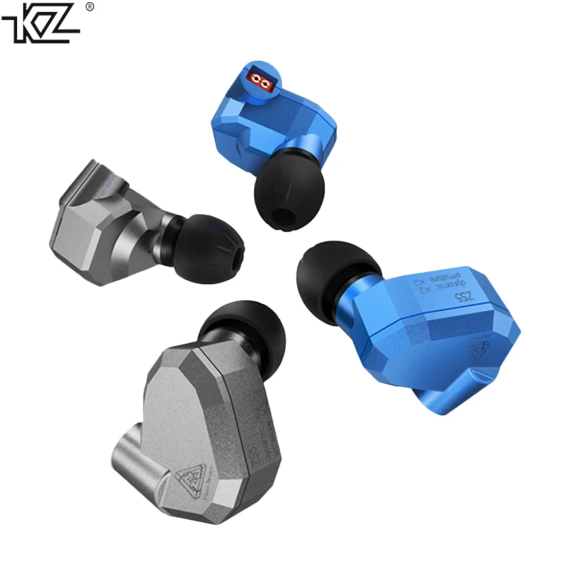 KZ ZS5 оригинальные наушники проводной кабель с микрофоном стерео Бас quad driver