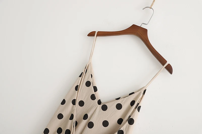 2019 с открытыми плечами платье в горошек Повседневное слинг женская одежда на