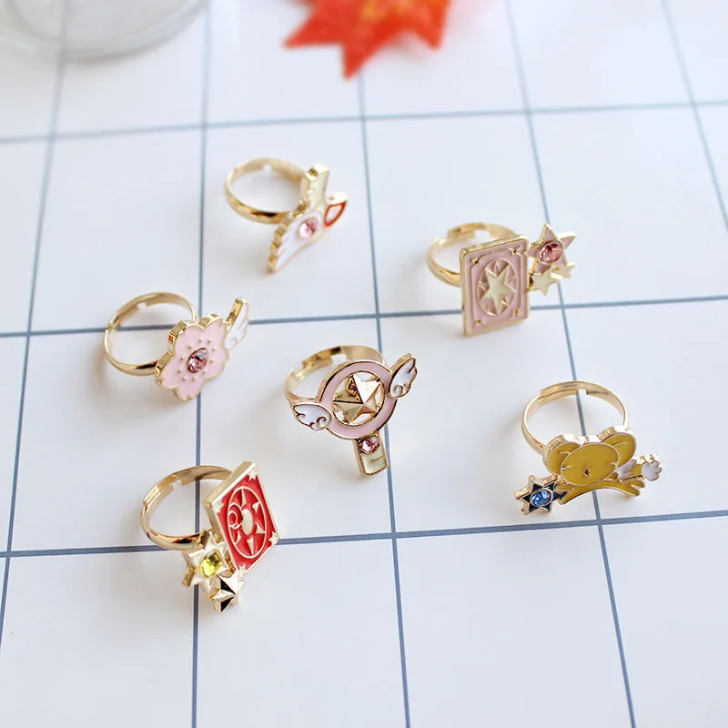Card Captor Sakura Аниме фигурки напечатанный рисунок предметы металла леди из