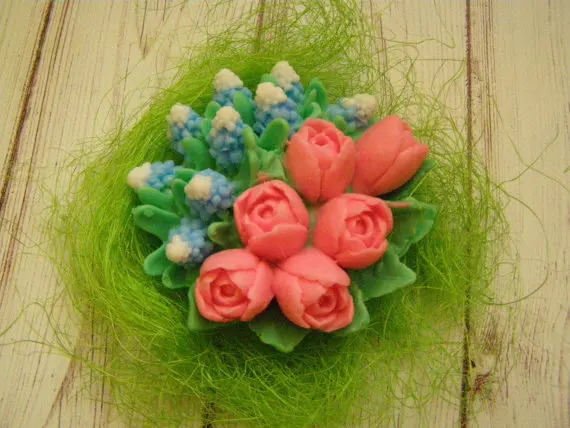 Силиконовые формы для цветов 3d форма тюльпанов мыла лесов подарок на день матери