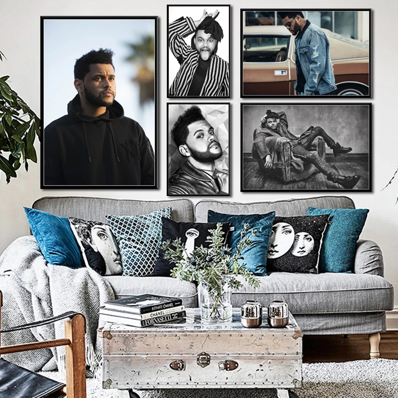 P753 The Weeknd Pop Funk Music Singer Star Art Живопись Шелковый Холст плакат настенный домашний