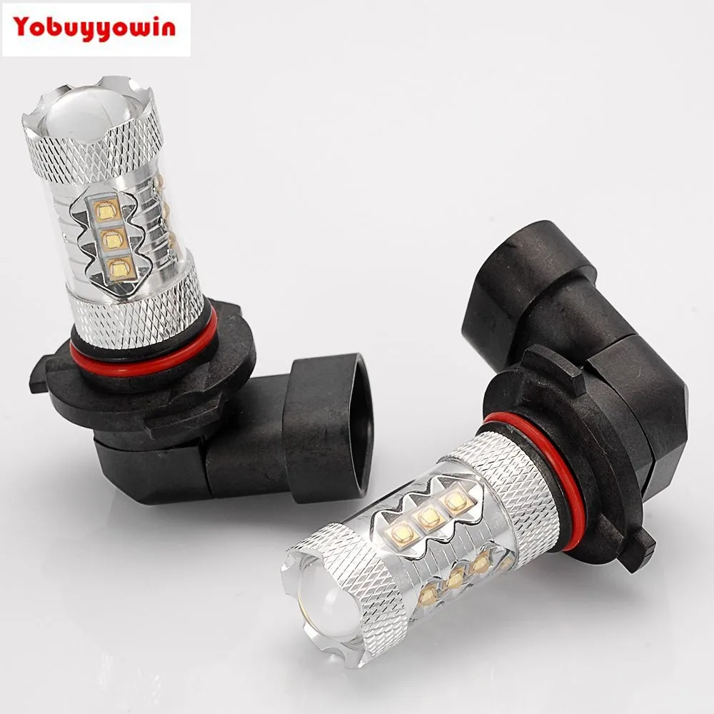 2 шт. высокомощные чипы светодиодный 80 Вт 9005 HB3 9045 PZ20D H10 9145 PY20D Мощный белый