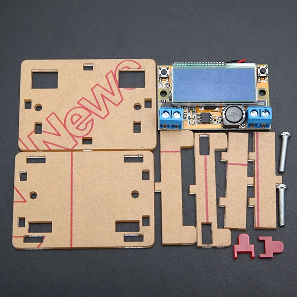 DC-DC понижающий источник питания регулируемый модуль с ЖК-дисплеем корпусом чехол