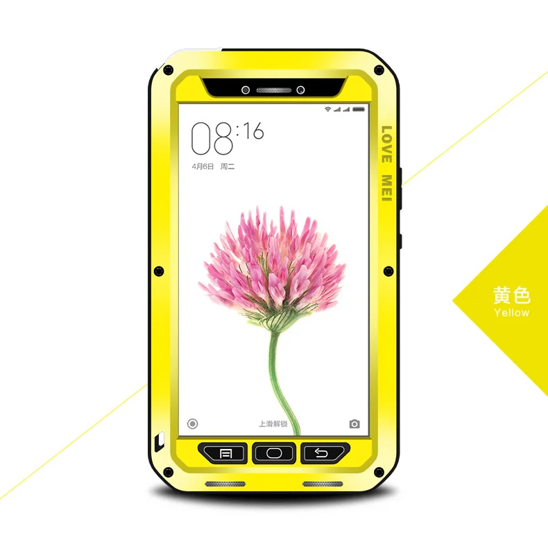 LOVE MEI металлические алюминиевые Чехлы для Xiao mi Max 6,4" Броня противоударное водонепроницаемое стекло с гориллой мощные Чехлы для Xiaomi mi x
