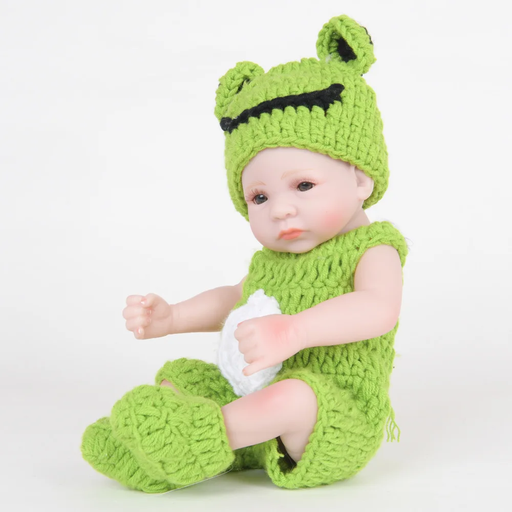 Полностью силиконовые виниловые куклы 10 дюймов Новорожденные настоящие для