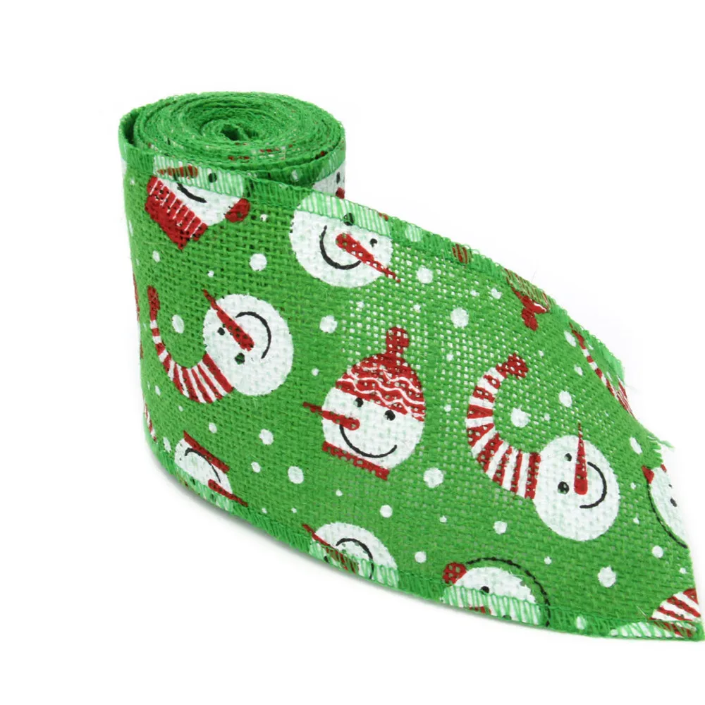 2 м Merry Christmas Baubles джутовая лента из мешковины для поделок в рулоне швейная подвесная домашняя декоративная Свадебная мультяшная DIY Украшение