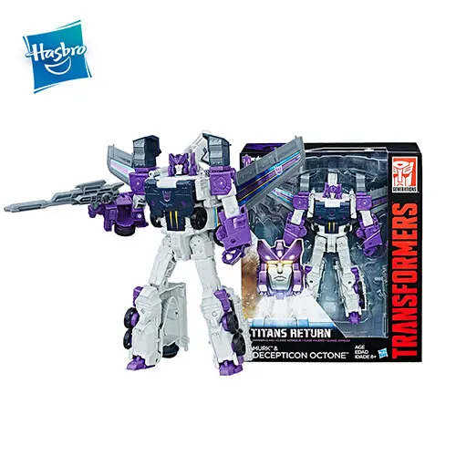 C2396AS00 Hasbro Трансформеры игрушки поколения Титаны возвращение Voyager Decepticon Octone and Murk фигурка коллекция модель автомобиля игрушка - Цвет: C2396AS00